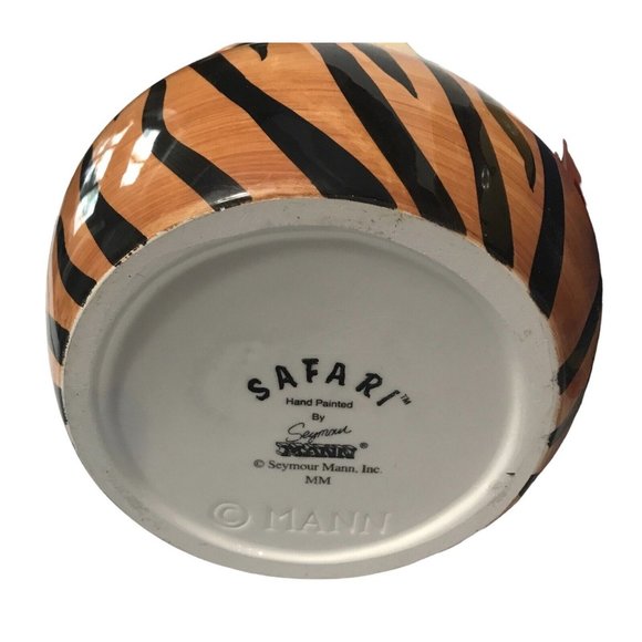Seymour Mann Ceramic Safari Pitcher, Tiger Design signed - Picture 4 of 6